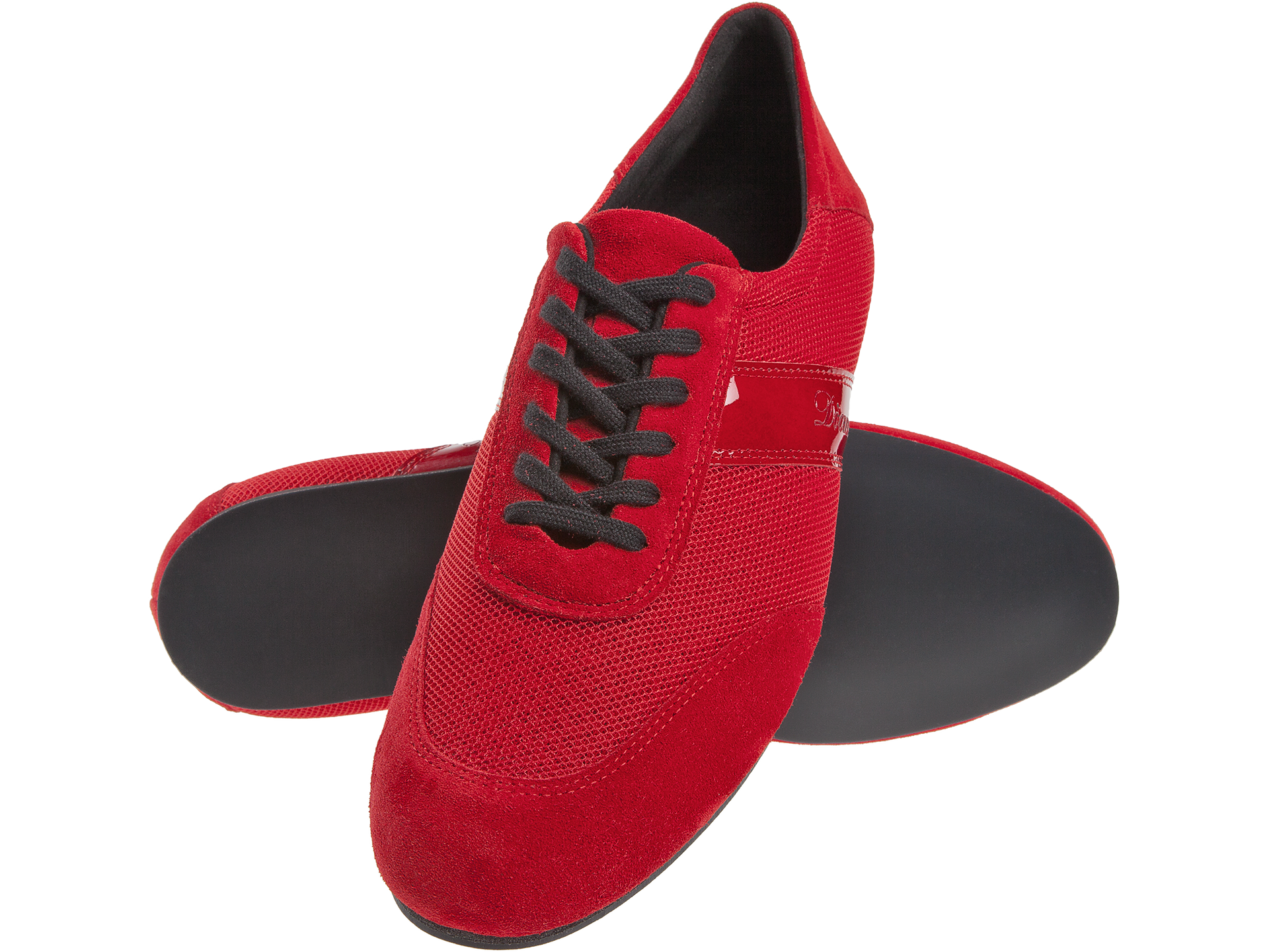 Diamant 192-425-579-Chaussures de Danse Semelle Plastique VarioSpin Suede Mesh-ROUGE