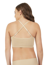 Capezio 3769W-Soutien-Gorge Femme Long Convertible Sans Couture - NUD