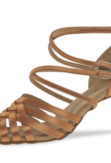 Diamant 108-087-379-Soulier de Danse 2.5" Semelle Suede Satin-TAN FONCÉ