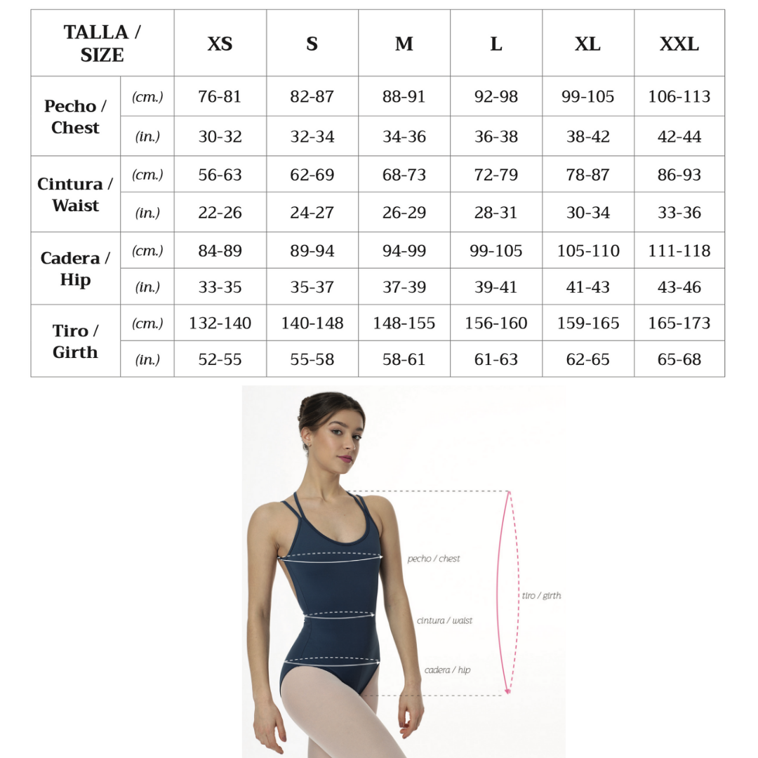 Intermezzo 31610-Leotard Manches 3/4 Détails Mesh de et Ruban d'ornement