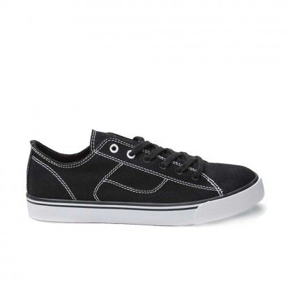 Pastry Dance PA172020-Cassatta Stretch Canvas LowTops-BLACK/WHITE