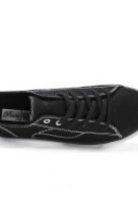 Pastry Dance PA172020-Cassatta Stretch Canvas LowTops-BLACK/WHITE