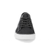 Pastry Dance PA172020-Cassatta Stretch Canvas LowTops-BLACK/WHITE