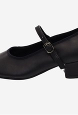 Sansha CL05-Chaussures de Caractère Talon Cubain Cuir-NOIR