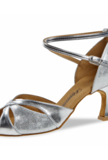 Diamant 141-087-463-Ballroom Shoes 2.5'' Flare Suede Sole-SILVER