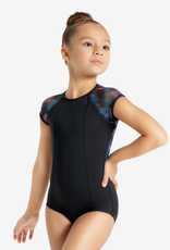 Capezio 11971C-Child Cap Sleeve leotard-BLACK-LARGE