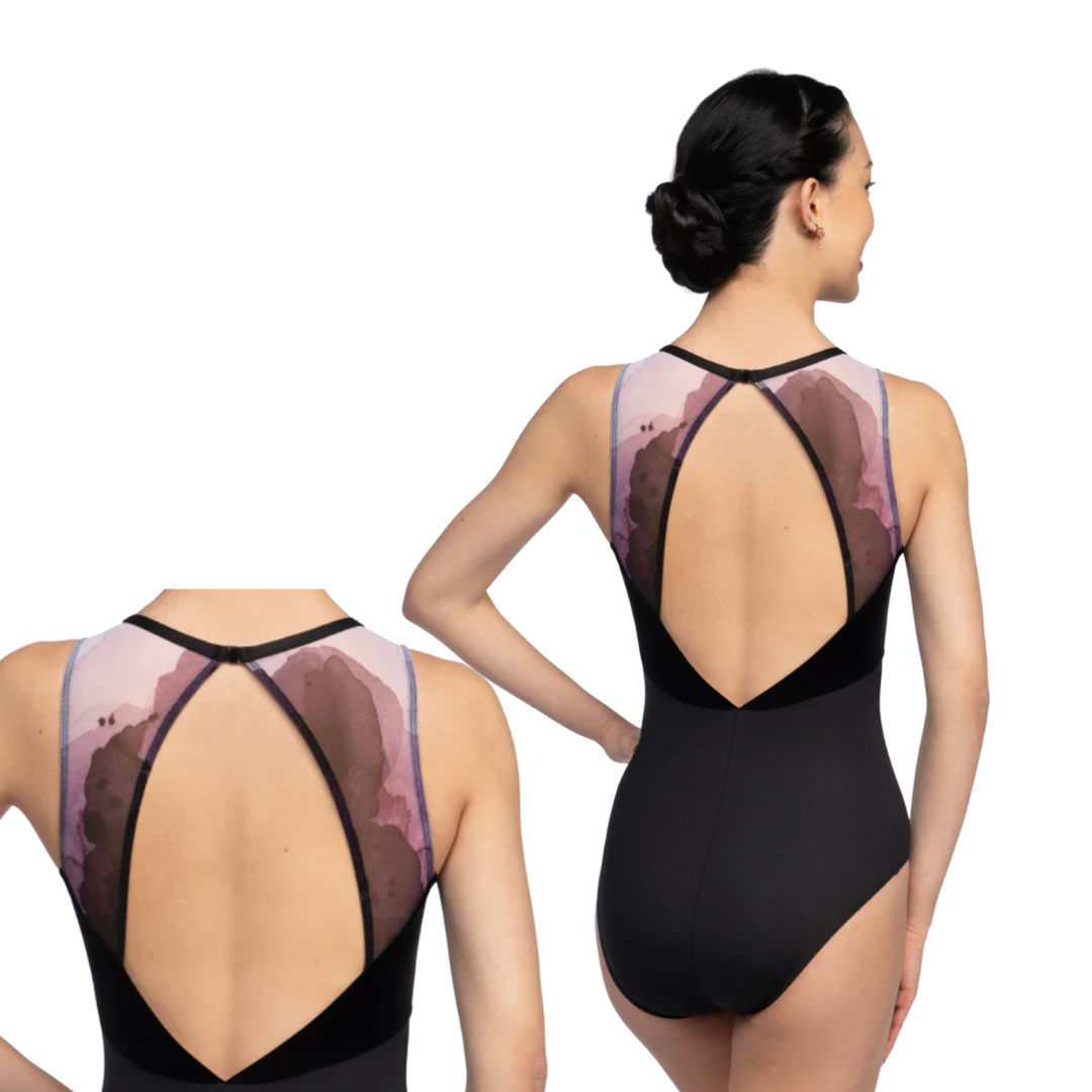 AinslieWear 1127AU-Eleanor Leotard with Aura Print