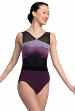 AinslieWear 1132AU-Giana Leotard with Aura Print Aubergine