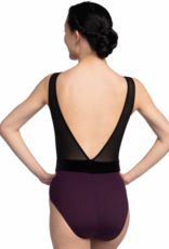 AinslieWear 1132AU-Leotard Giana Imprimé Aura Aubergine