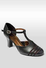 SoDanca BL186-RAELLA-Ballroom Shoes 2.5" Suede Sole Leather Upper-BLACK