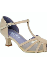 Merlet KARMINA-1404-106-Ballroom Shoes 2'' Suede Sole Velvet Leather-BEIGE