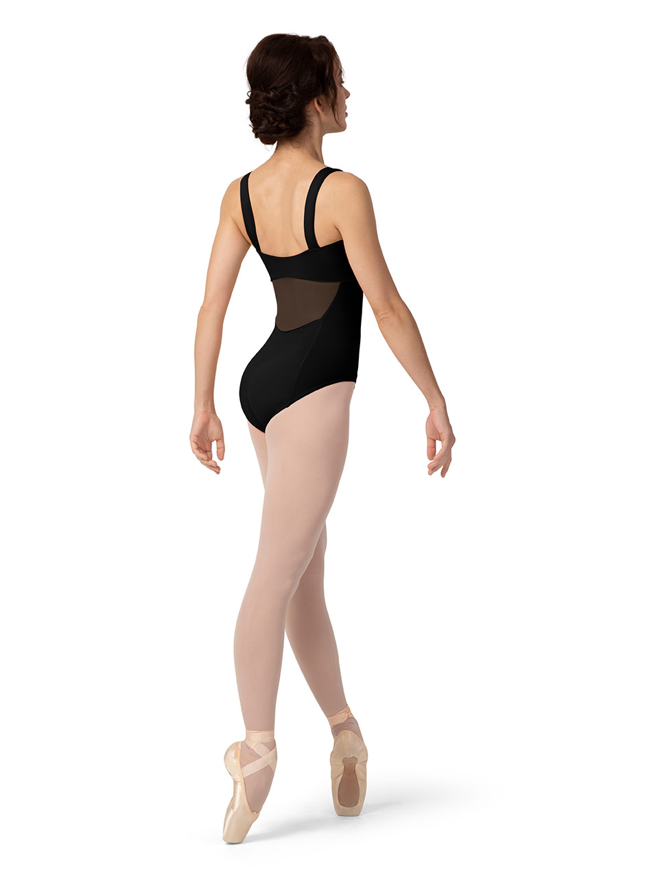 Bloch L9627-Leotard à Bretelles Larges Devant en Cœur et Corset