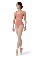 Bloch L9627-Leotard à Bretelles Larges Devant en Cœur et Corset