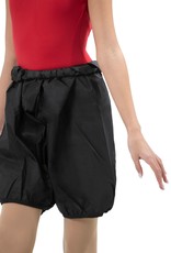 Capezio 10110-Short D'échauffement en Nylon-NOIR