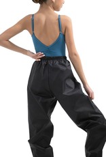 Capezio 10111-Pantalon D'échauffement en Nylon-NOIR