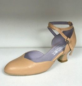 Merlet BADRAS-Ballroom Shoes 1.7" Suede Sole Metis Leather-BICHE