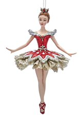KURT S. ADLER E0340-6" Ruby Ballerina Ornament