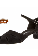 Diamant 011-011-001-Ballroom Shoes 1.5"Suede Sole Suede-BLACK