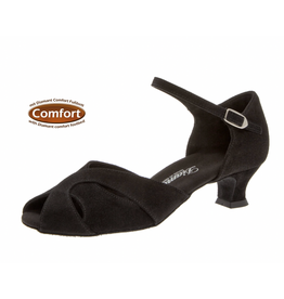 Diamant 011-011-001-Ballroom Shoes 1.5"Suede Sole Suede-BLACK