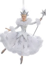 KURT S. ADLER C9256-6.75"Snow Queen Ballerina Ornament