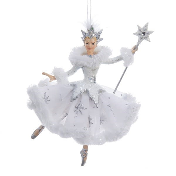 KURT S. ADLER C9256-6.75"Snow Queen Ballerina Ornament