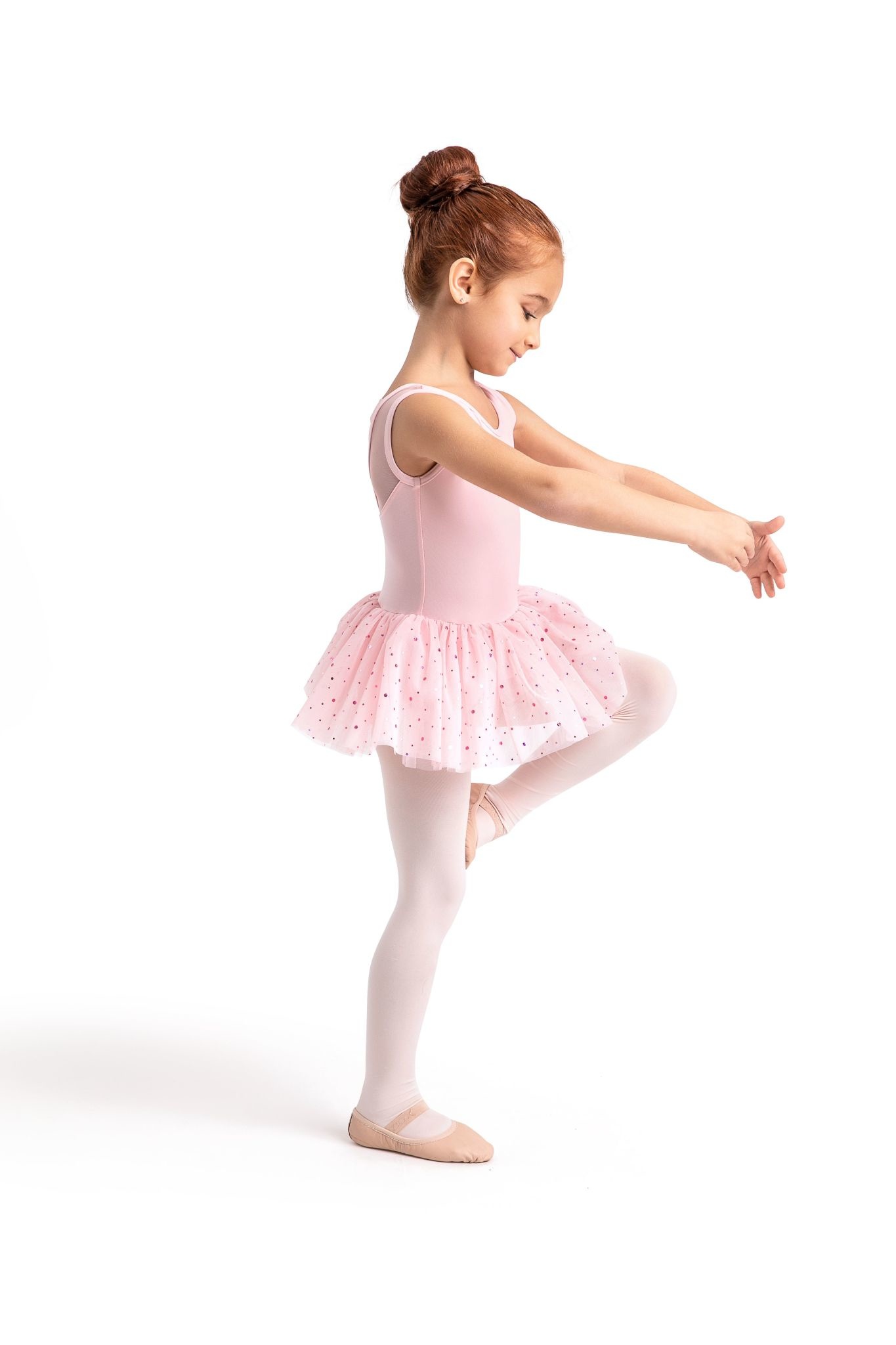 Capezio 11728C-Robe Tutu Ouverture au Dos-ROSE-T