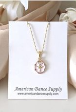 American Dance Supply 503S-Collier Ballerine-ROSE-PETIT
