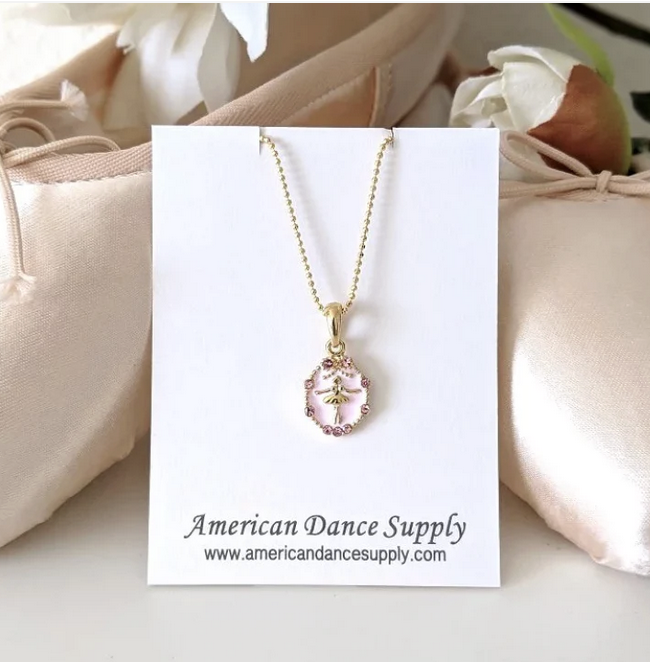 American Dance Supply 503S-Collier Ballerine-ROSE-PETIT