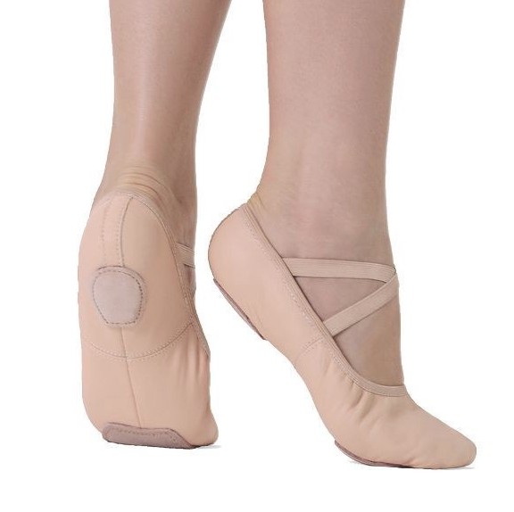 SoDanca SD60-Split sole leather ballet shoe **No Drawstring**