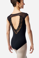 Lulli Dancewear LUF678-Amara Cap Sleeve Leotard-BLACK