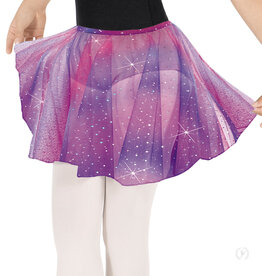 Eurotard 02283-Girls Sequin Tulle Pull On Skirt