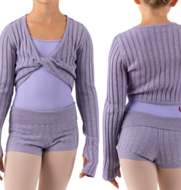 Bloch CZ1079-Viola  KnittedTtwist Long Sleeve Top