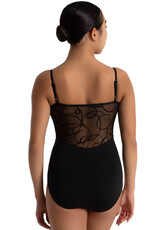 Capezio 12053W-Cleo Camisole Leotard Insertion de Mesh