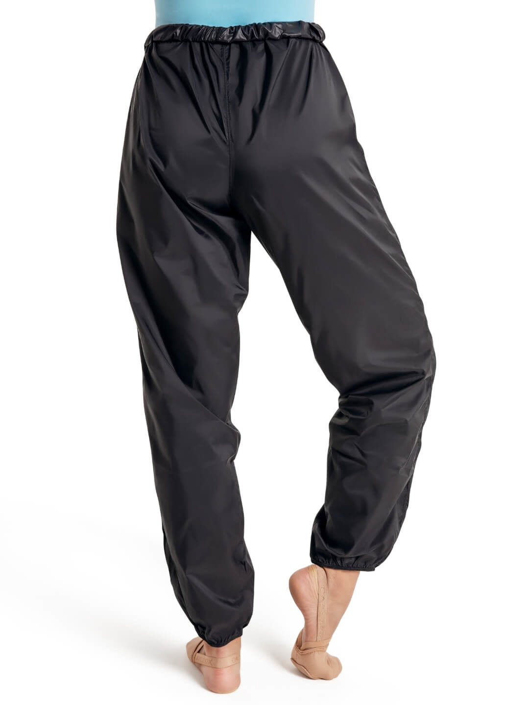 Capezio 12080W-Pantalon D'échauffement en Nylon-NOIR