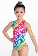 Balera PL8413-Leotard de Gym Enfant Étoile Arc-En-Ciel