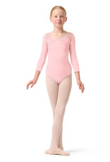 Bloch CL0506-Dara Leotard Encolure Dégagée Dos Croisé Manches 3/4