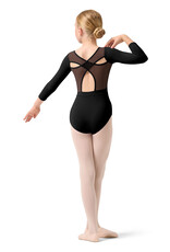 Bloch CL0506-Dara Scoop Neckline Cross Back 3/4 Sleeve Leotard