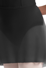 Mirella MS164 Braid Detail mesh Skirt-BLACK