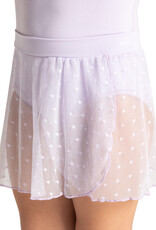 Capezio 12010C-Polka Dot Mesh Pull On Skirt