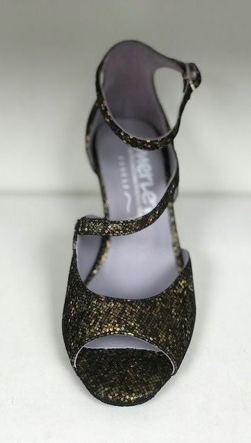 Merlet SYGNE-1315-418-Ballroom Shoes 2.5'' Suede Sole-OR