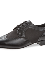 Diamant 089-075-145-Men Ballroom Shoes 1'' Suede Sole-BLACK LEATHER / SUEDE