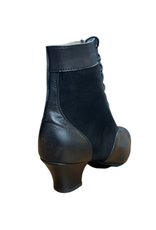 Merlet EVONA1-1300-001-Botte de Danse de Salon 1.7" Semelle Suede Cuir Suède-NOIR