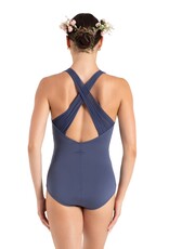 Capezio 12086W-Leotard à Bretelles Mesh Croisée au Dos Adulte