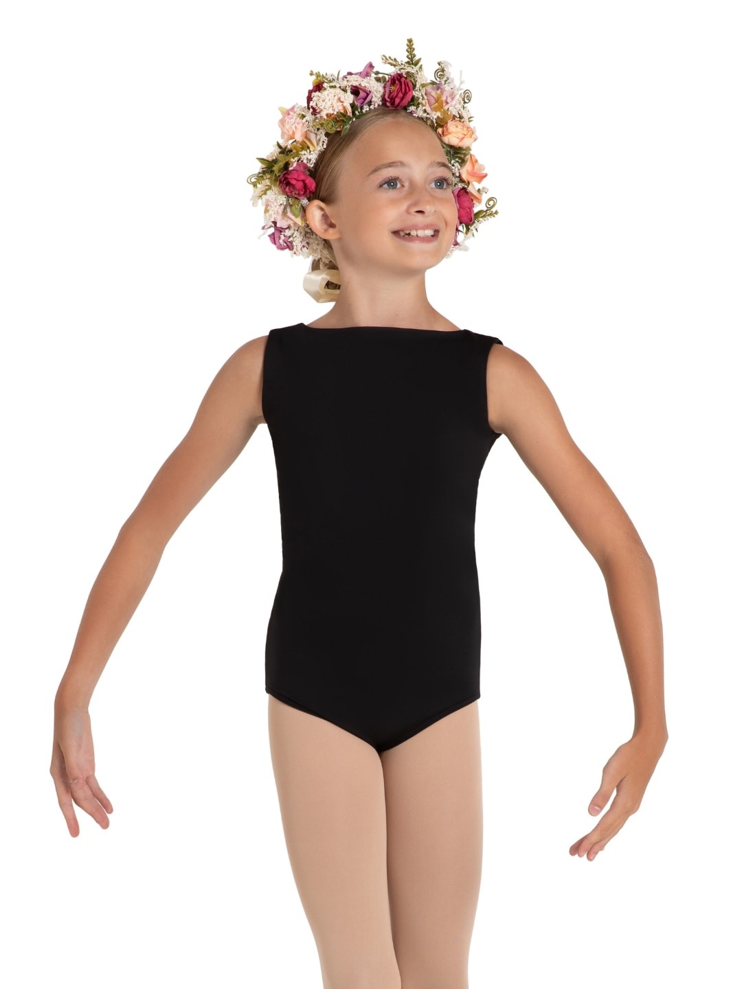 Capezio 12088C-Leotard Dos en Mesh Pour Enfant