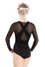 Capezio 12094W-Haut Manche Longues Mesh