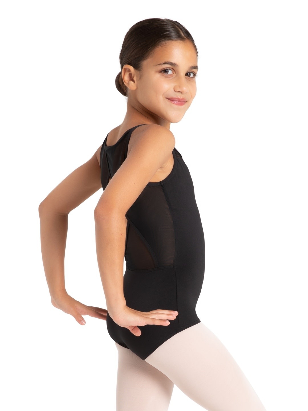 Capezio 12106C- Child Diamond Back Leotard-BLACK