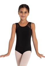 Capezio 12104C-Child Tank Mesh Back Leotard-BLACK