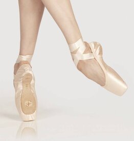 Wear Moi Omega-Pointes Shoes With Elastic Binding & Cotton Ribbons-SALMON 7.5 XX H