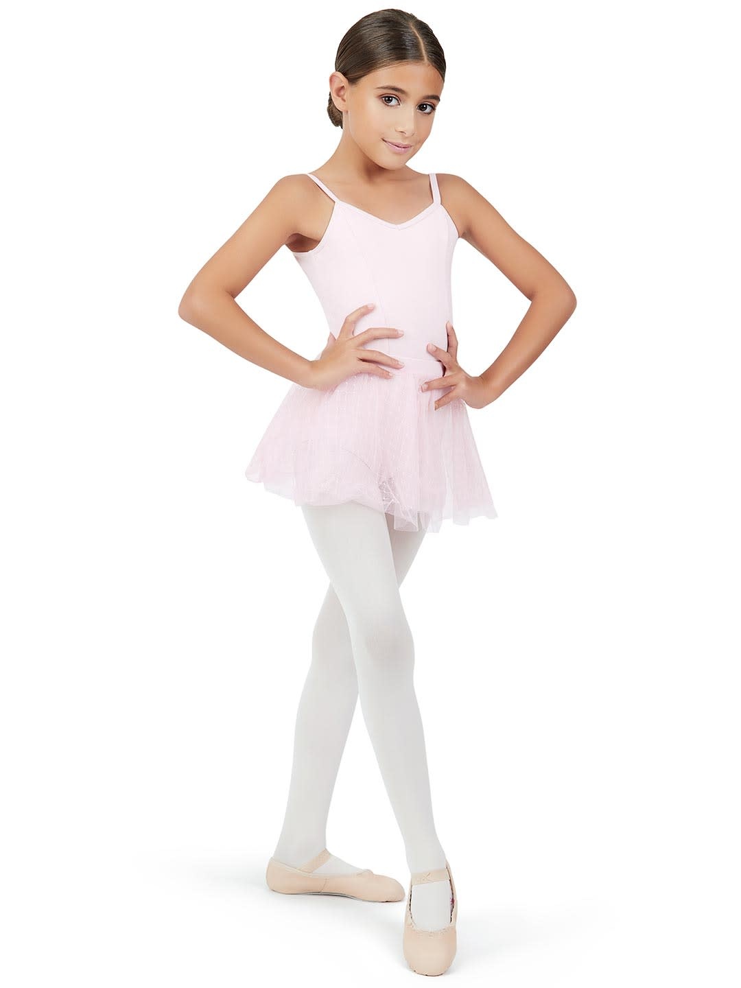 Capezio 11312C-Jupe à Enfiler Double Épaisseur-ROSE