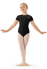 Bloch CL3385-Elsa Cap Sleeve Mesh Detail Leotard